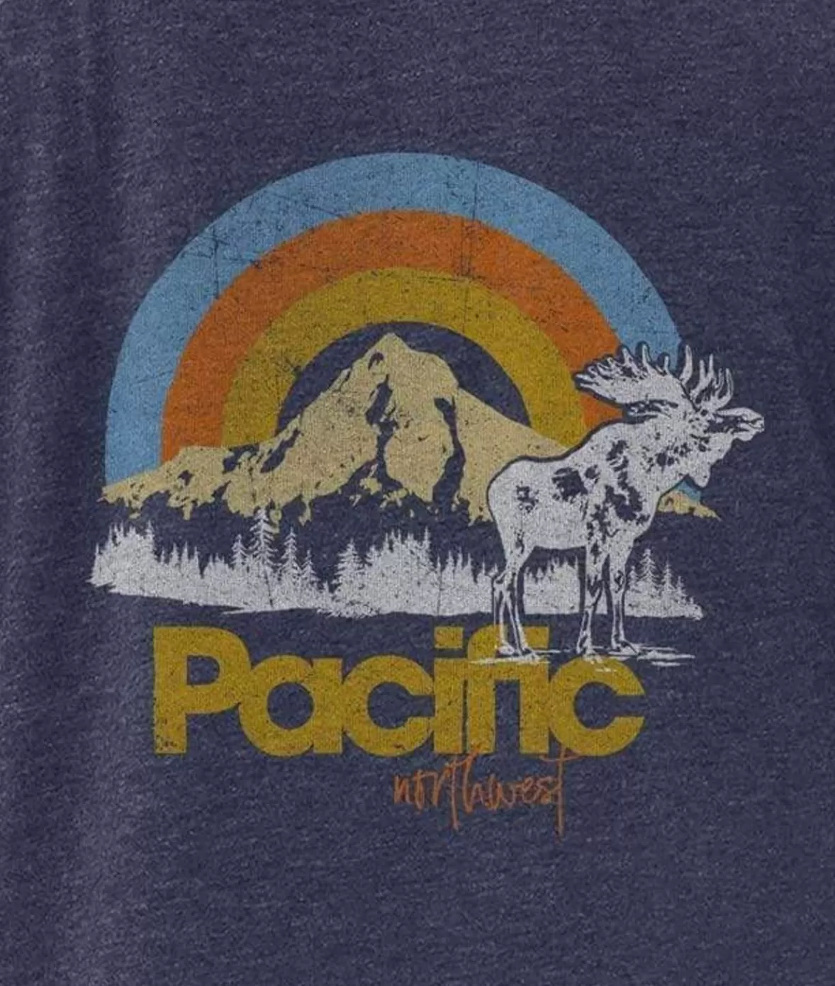 Men'S Ridiculously Soft Midweight Raglan Hooded Graphic Sweatshirt | Pacific Northwest | Nayked Apparel Store