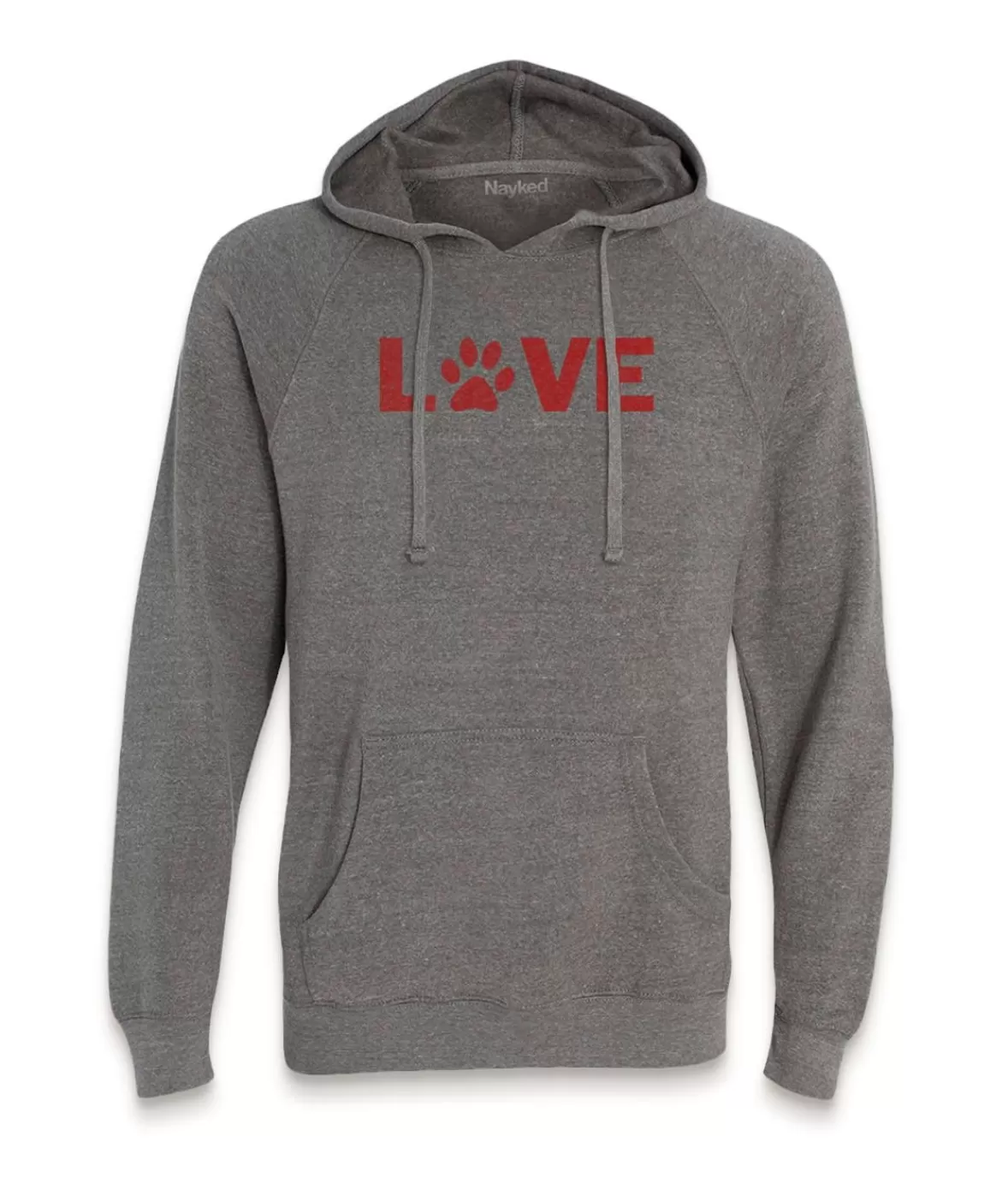 Men'S Ridiculously Soft Midweight Raglan Hooded Valentine'S Day Graphic Sweatshirt | Love My Pet | Nayked Apparel Fashion