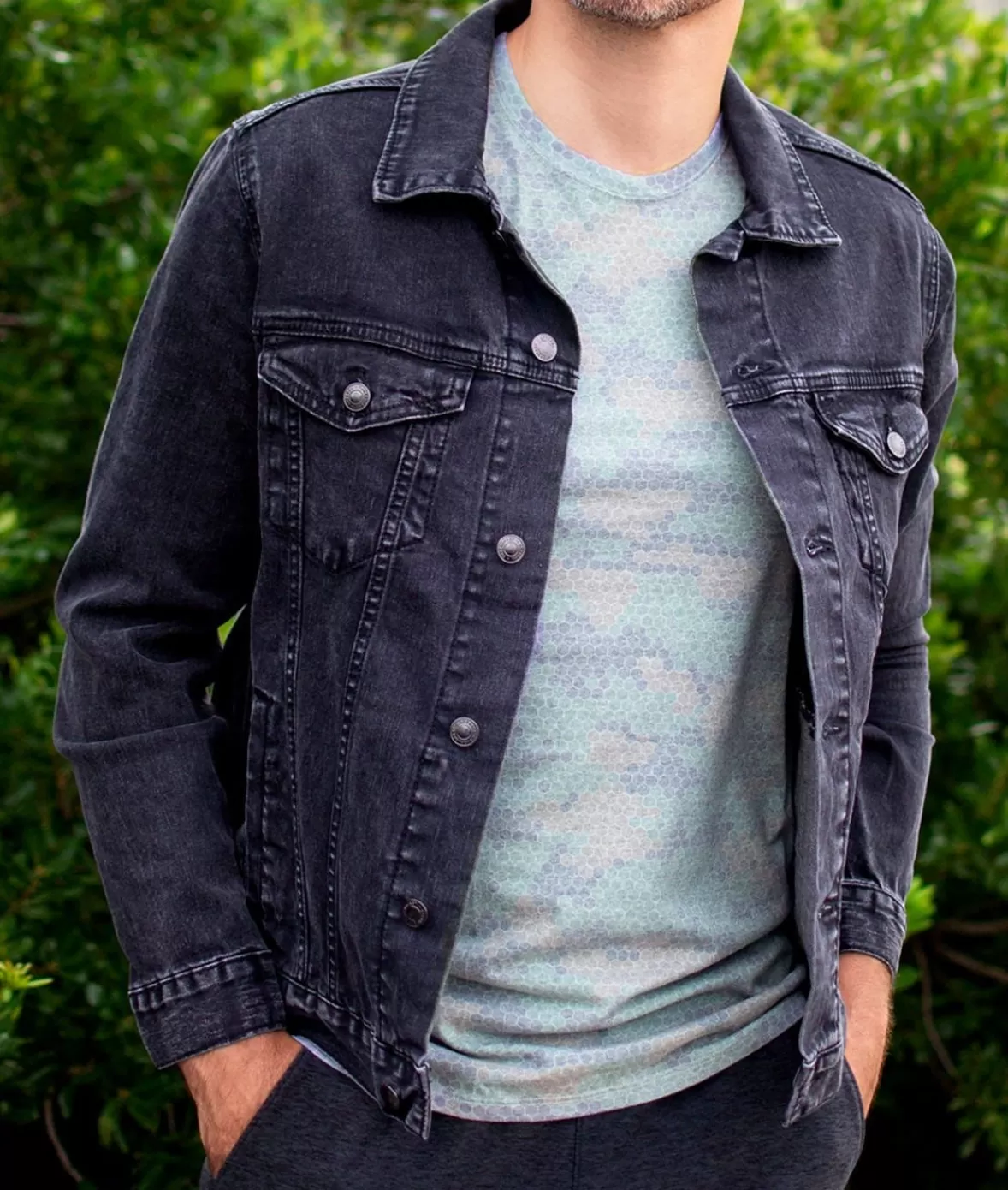 Men'S Soft Vintage Denim Jacket | Nayked Apparel Online