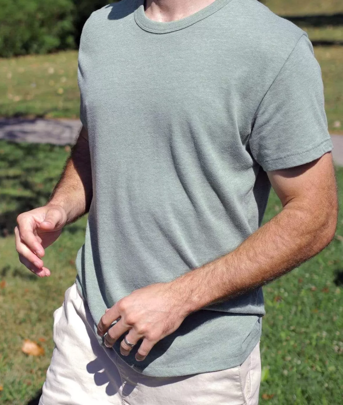 Men'S Vintage Crew T-Shirt | Nayked Apparel Cheap