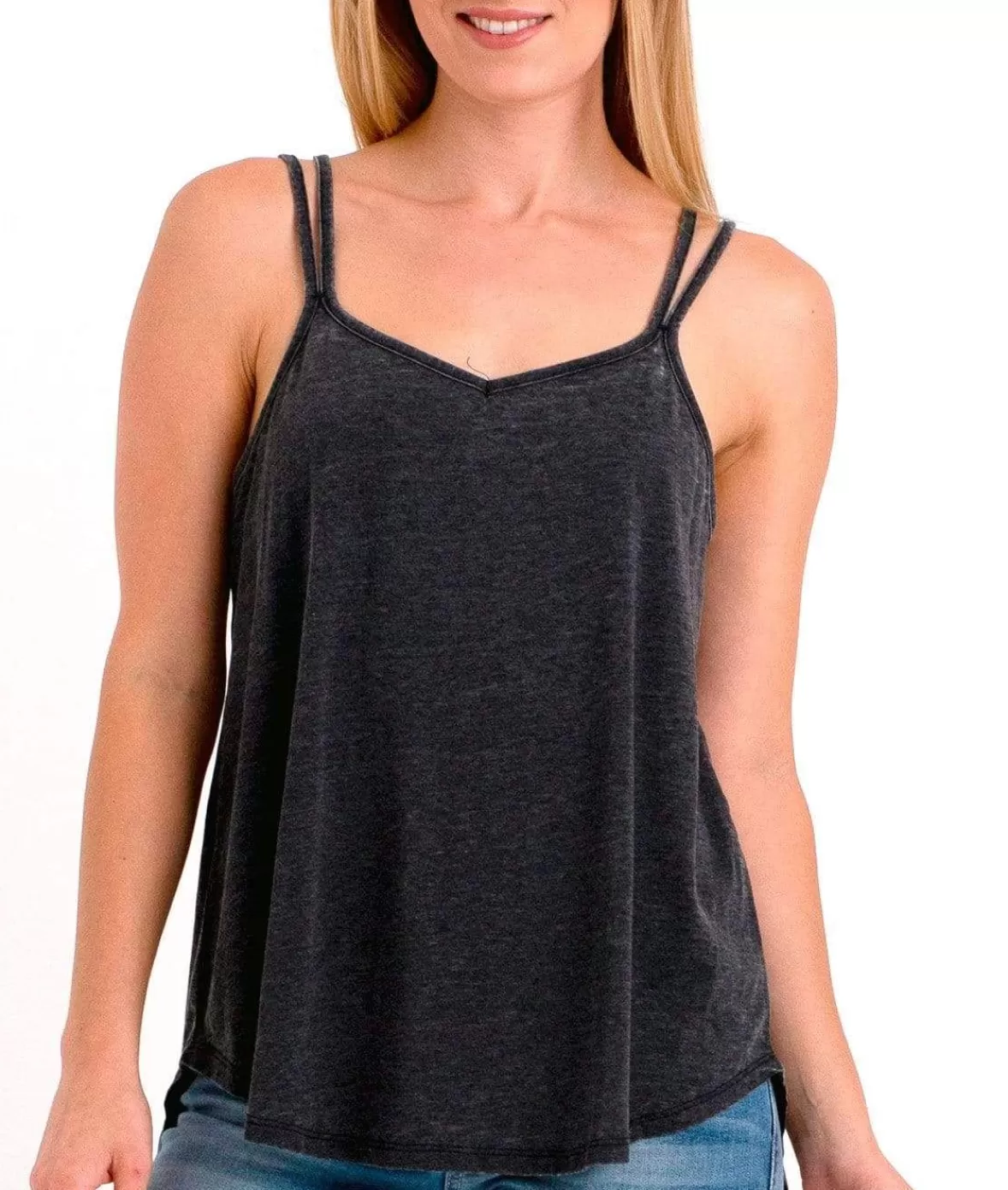 Ridiculously Soft Vintage Wash Strappy Tank | Nayked Apparel Clearance