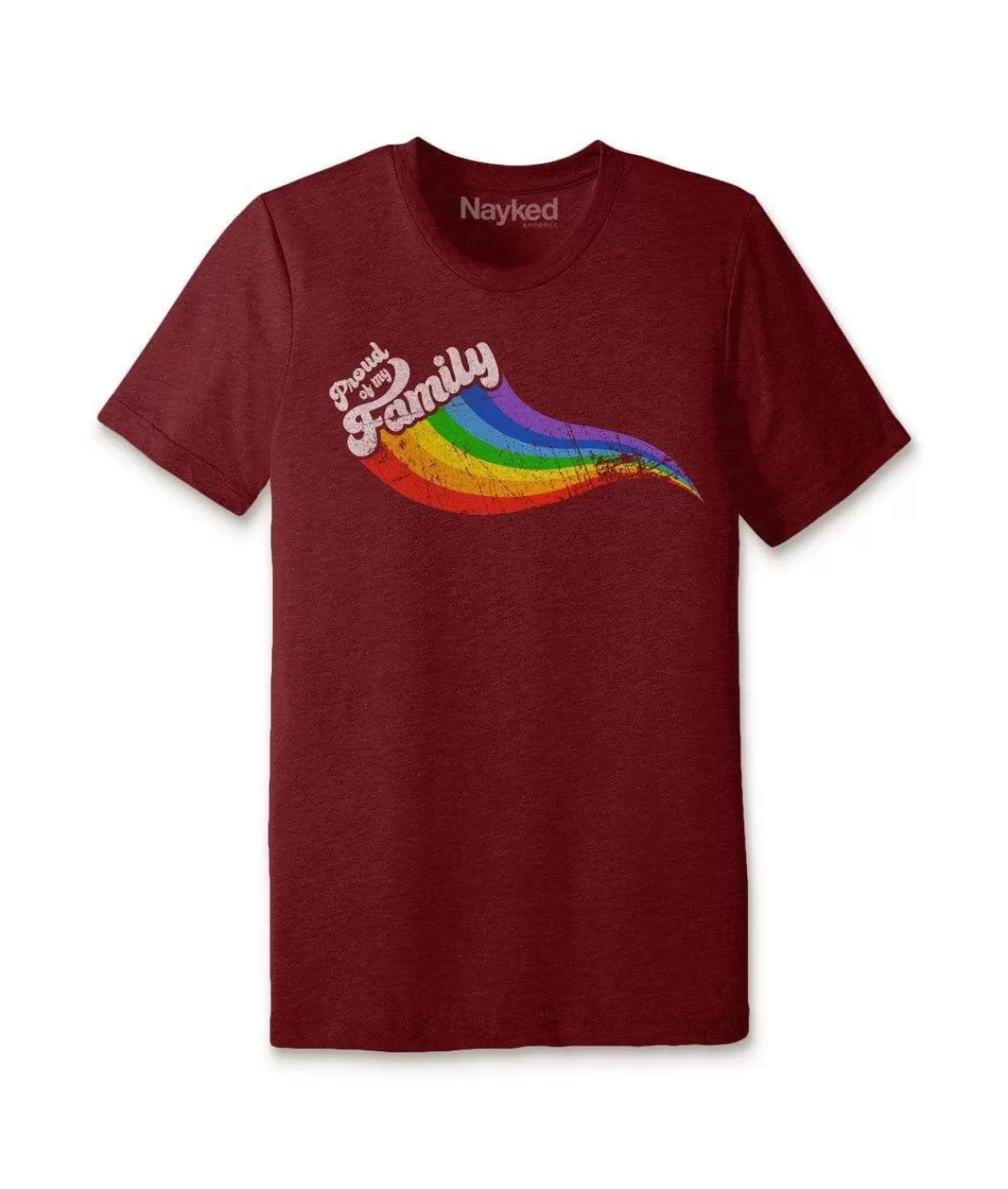 Unisex Ridiculously Soft Lightweight Graphic T-Shirt | Proud Of My Family | Nayked Apparel Sale